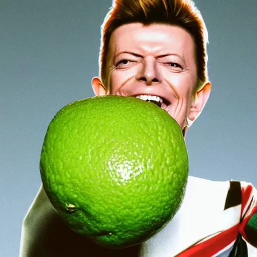 Image similar to david bowie laughing in the Why Can\'t I Hold All These Limes Meme