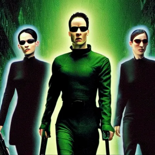 Prompt: film still of The Matrix by Pixar