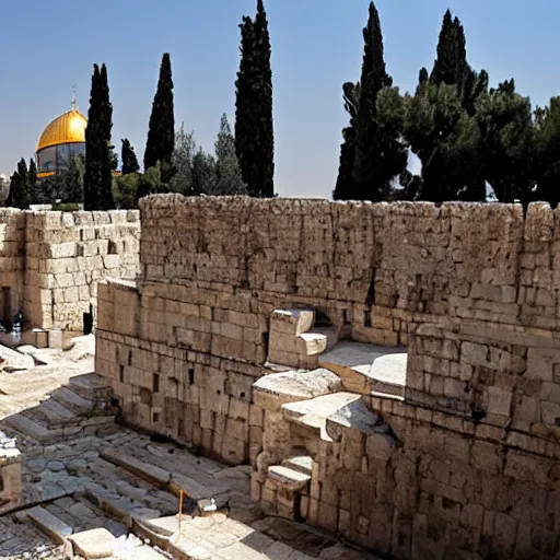 Image similar to the second temple in jerusalem