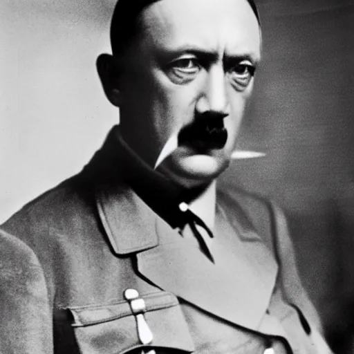 Image similar to hitler dressed in luxury clothes