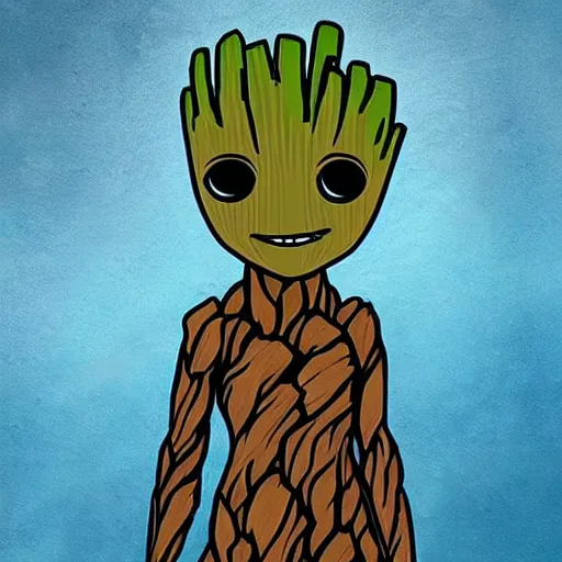 Image similar to female groot