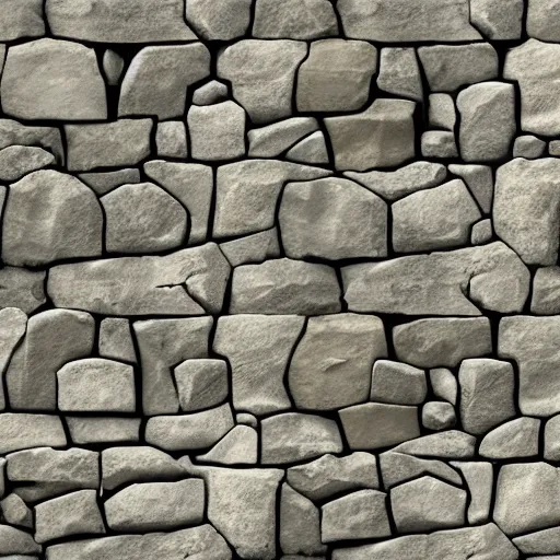 Prompt: normal map and diffuse map of a stone wall - seamless