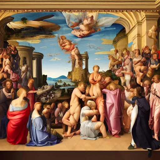 Image similar to 2 0 2 0 s in renaissance painting style