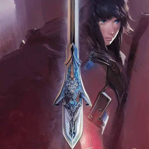 Image similar to portait of monado sword, from xenoblade chronicles, drark, marvel comics, dark, intricate, highly detailed, smooth, artstation, digital illustration by ruan jia and mandy jurgens and artgerm and wayne barlowe and greg rutkowski and zdislav beksinski