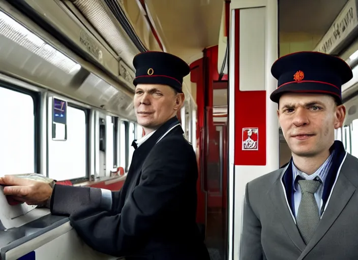 Image similar to train driver of the Russian Railways