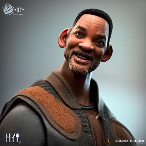 Image similar to will smith as a wizard, figurine, claymation, hyperrealistic, hyperdetalied, high quality, 8 k, high rendering, photorealistic, cinematic, cgsociety, artstation,