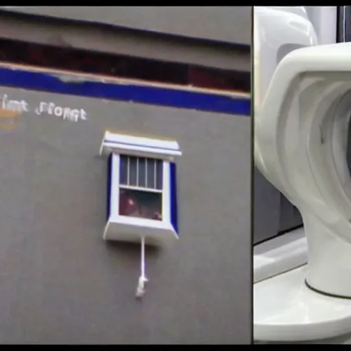 Image similar to flying toilet cctv footage