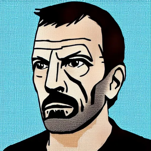 Image similar to Dr. Gregory House in Minecraft art style