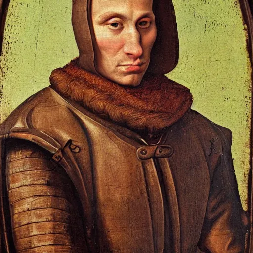 Image similar to A 15th century medieval renaissance oil painting of Jerma985, portrait of Jerma985, grainy, realistic, very realistic, hyperrealistic, highly detailed, very detailed, extremely detailed, very neat, very epic, very cool, detailed, trending on artstation