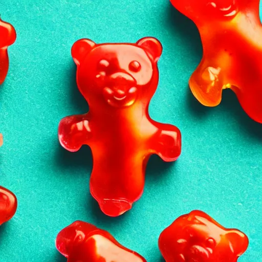 Prompt: meat gummy bears