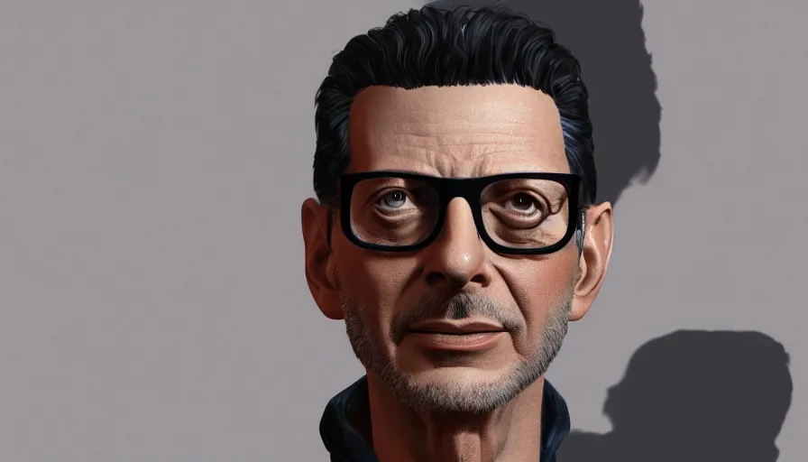 Image similar to Jeff Goldblum, hyperdetailed, artstation, cgsociety, 8k