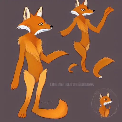 Image similar to an anthropomorphic fox, fursona!!! by don bluth, by kawacy, trending on artstation, full body