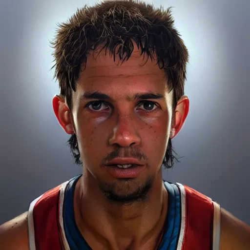 Image similar to highly detailed portrait steve curry basketball player in gta v, stephen bliss, unreal engine, fantasy art by greg rutkowski, loish, rhads, ferdinand knab, makoto shinkai and lois van baarle, ilya kuvshinov, rossdraws, tom bagshaw, global illumination, radiant light, detailed and intricate environment