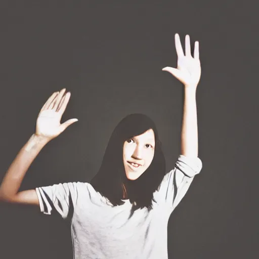 Image similar to digital photography of a person raising its hand