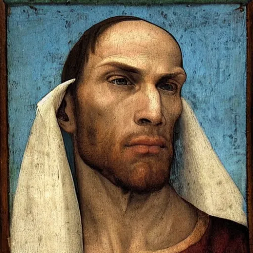 Image similar to A 14th century italian renaissance oil painting of Jerma985, portrait of Jerma985, grainy, realistic, very realistic, hyperrealistic, highly detailed, very detailed, extremely detailed, very neat, very epic, very cool, detailed, trending on artstation