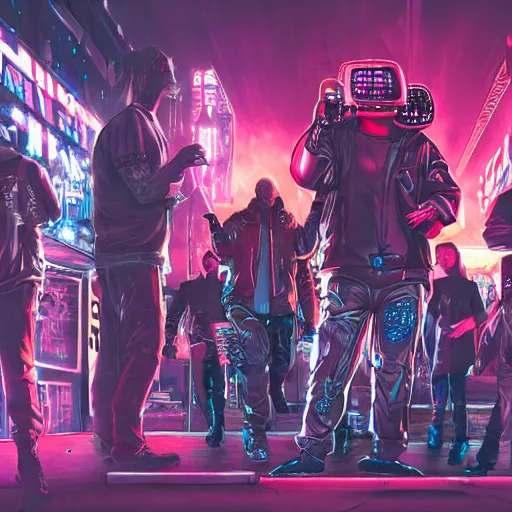 Image similar to cyberpunk bands
