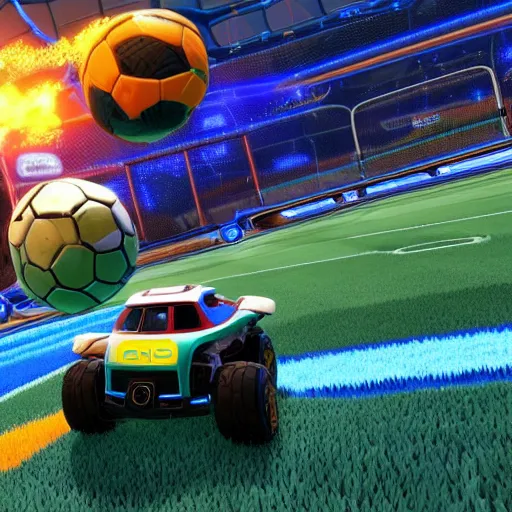 Image similar to a dodo in rocket league, 8 k, high details, teaser trailer footage