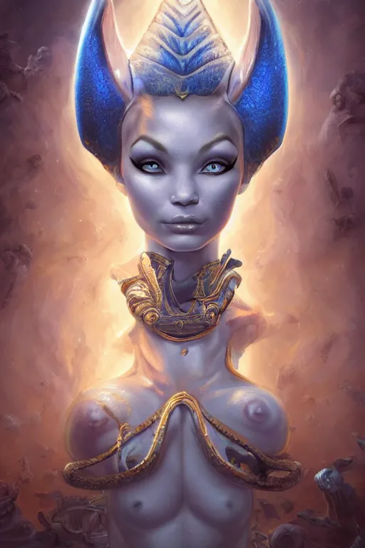 Image similar to old world masters portrait of a beautiful female hybrid atlantean anubis alien warrior elsa jean, regal, realistic, refined, detailed digital art, francois boucher, oil painting, michael cheval, esao andrews, steampunk, walt disney ( 1 9 3 7 ), highly detailed, cinematic lighting, unreal engine, 8 k, hd