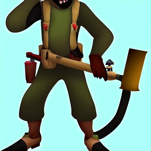 Prompt: tf 2 sniper if he was a monkey