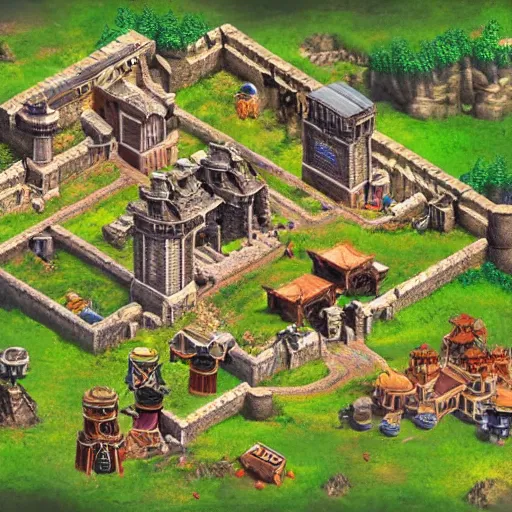 Prompt: isometric map of age of empires video game website , procedural, Travian, AOE2 , civilization, river, forest, cave, mountain, woods, hills, buildings, Insane Details, Digital Art, Epic Atmosphere, Extremely Detailed, aztecs