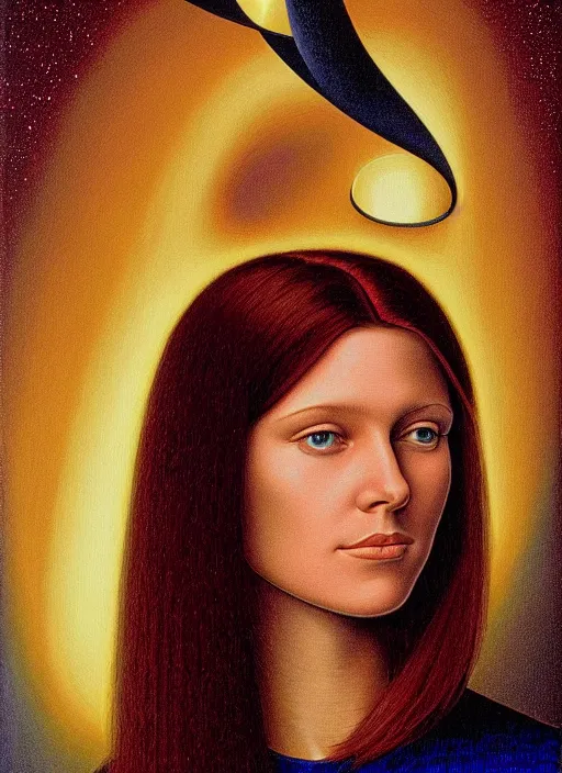 Image similar to a portrait of a pretty young lady by barclay shaw