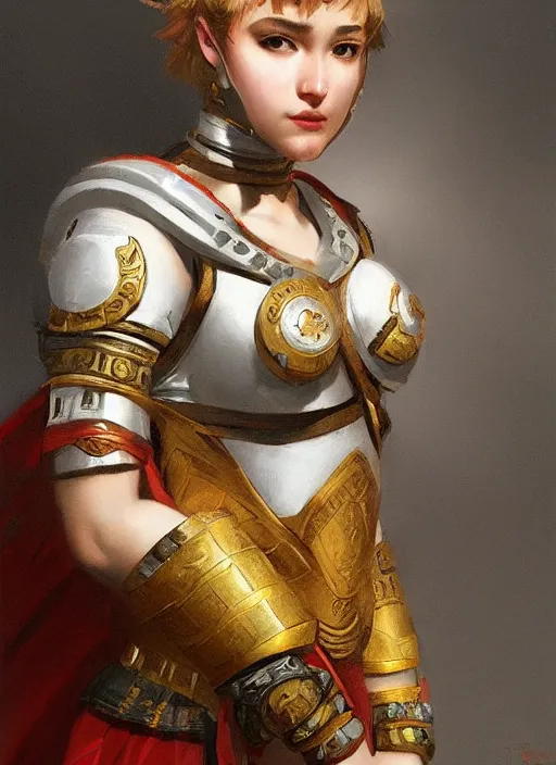 Image similar to portrait of an ancient roman character in ornate armor, by ilya kuvshinov, sharp focus, by thomas lawrence, by bayard wu, trending on artstation, masterpiece