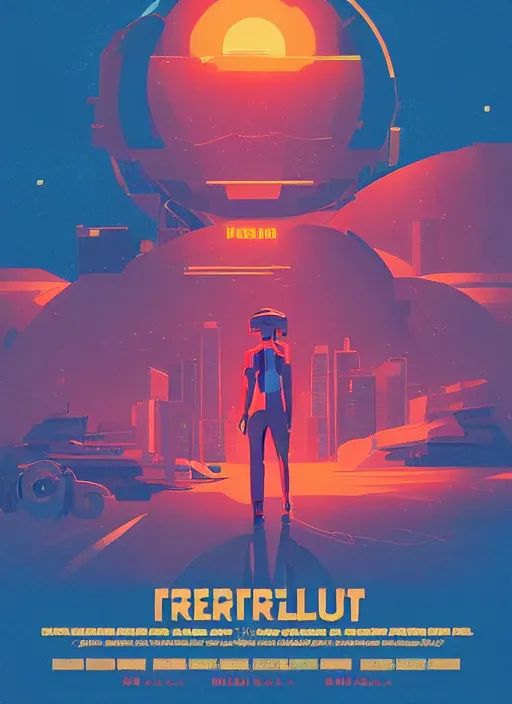 Image similar to poster art by james gilleard, cgsociety, retrofuturism, movie poster, poster art, concert poster