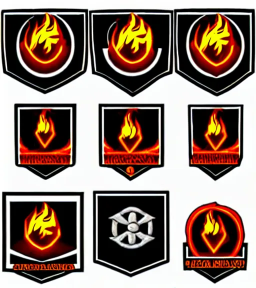 Prompt: fire mage confederation against the dark emblems