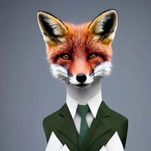 Image similar to a fox animal dressed in a suit in the style of a presidential campaign poster 8 5 mm f / 1. 4