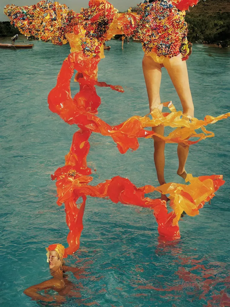 Prompt: by slim aarons, by scarlett hooft graafland, by lynda benglis