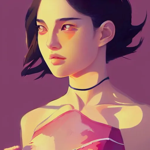 Image similar to a beautiful young japanese natalie portman alluring instagram model in crop top, by guweiz and wlop and ilya kuvshinov and artgerm and makoto shinkai and studio ghibli, symmetrical eyes, aesthetic, gorgeous, stunning, alluring, attractive, artstation, deviantart, pinterest, digital art