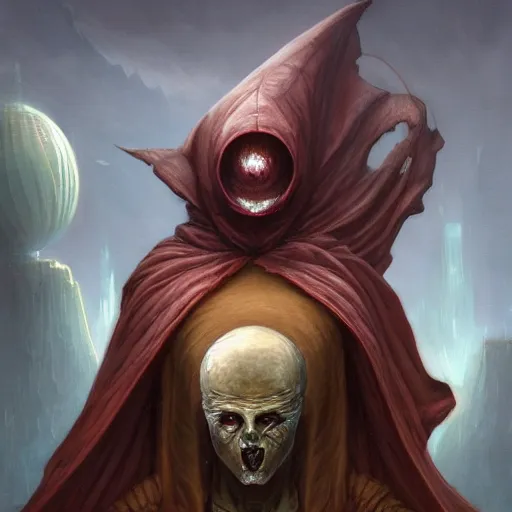 Image similar to mysterious male rogue wearing a cloak on an alien world, covered face, stern expression, main character, detailed, sci - fi, digital painting, artstation, sharp focus, illustration, artgerm, tomasz alen kopera, peter mohrbacher, donato giancola, joseph christian leyendecker, wlop, frank frazetta