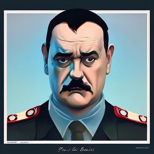 Image similar to face icon of mike patton mixed with hitler, stylized minimalist george lucas, loftis, cory behance hd by jesper ejsing, by rhads, makoto shinkai and lois van baarle, ilya kuvshinov, rossdraws global illumination