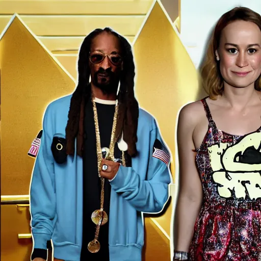 Prompt: brie larson as snoop dog,