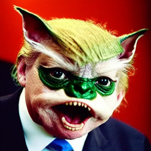 Image similar to “Donald trump as a gremlin”