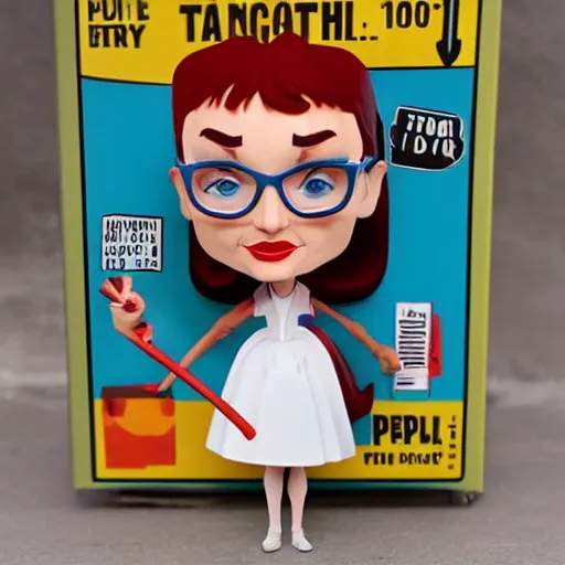 Image similar to audrey hepburn cos play butcher billy, stop motion vinyl action figure, plastic, toy, butcher billy style