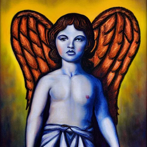 Prompt: biblically accurate angel, surrealist painting