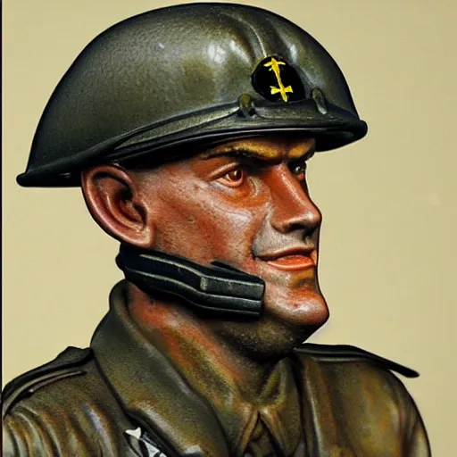 Image similar to portrait of a German shepard ww2 pilot, detailed, realistic