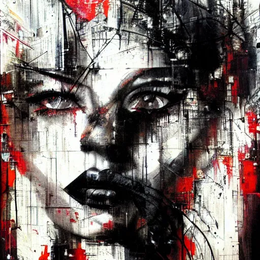 Prompt: abstract painting by russ mills