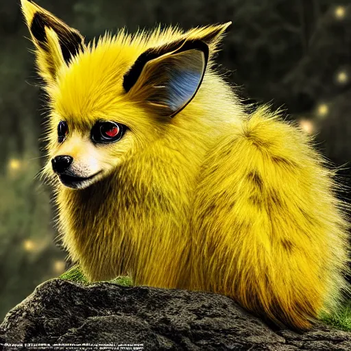 Image similar to national geographic photo of jolteon, pokemon in the wild, intricate, portrait, 8 k highly professionally detailed, hdr, award winning