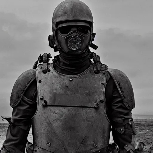 Image similar to Gruesome photo of a dying British mercenary wearing black modern body armor over grey overalls surrounded by corpses, photo by Adam Ferguson, Pulitzer Winning, cinematic composition, breathtaking, modern, 2022