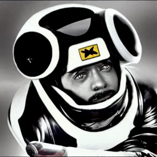 Image similar to a new sci - fi movie starring cab calloway as astro man