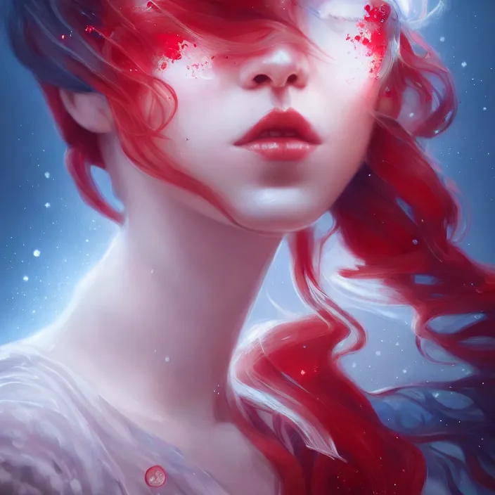Prompt: america by charlie bowater and anna dittmann and artgerm and clemens ascher, intricate, elegant, red and white and blue mist, highly detailed, dramatic lighting, sharp focus, octane render, trending on artstation, artstationhd, artstationhq, unreal engine, 4 k, 8 k
