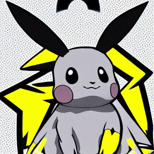 Prompt: a cross between pikachu, and gloom