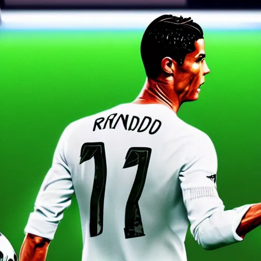 Image similar to Cristiano Ronaldo made by Pixar, 8k