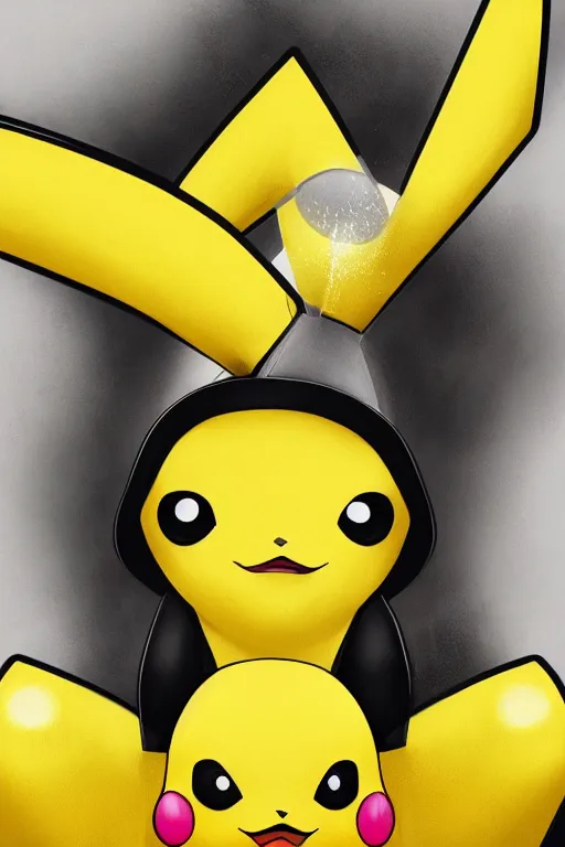 Prompt: heroine, beautiful, female pikachu, ultra detailed, digital art, 8 k, character, realistic, portrait, hyperrealistic