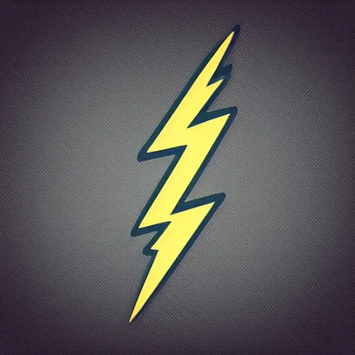 Prompt: lightning bolts, icon, digital art, vector icon, smooth, sharp