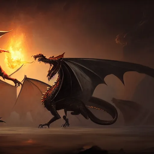 Prompt: character fighting a dragon inspired by greg rutkowski on art station,highly detailed,8K - n 6