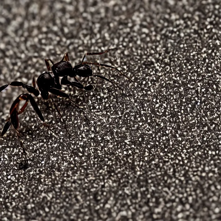 Image similar to from the view of an ant that about to be stepped on by a human