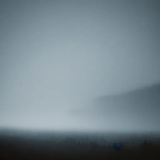 Image similar to grainy atmospheric eerie landscape